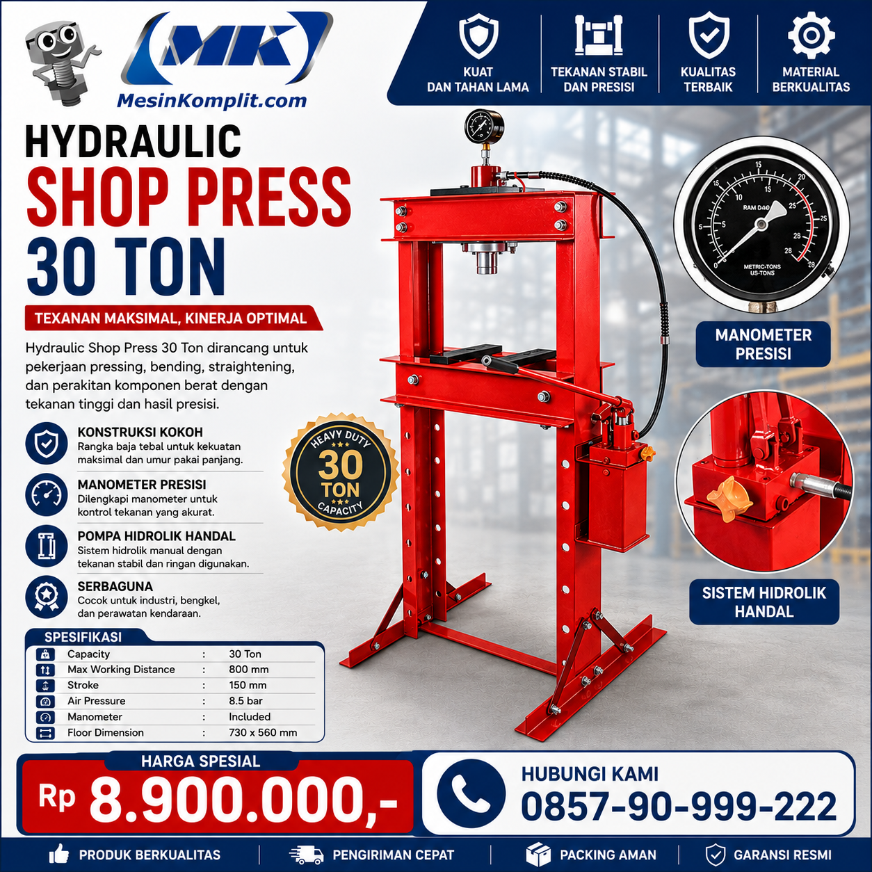 Hydraulic Shop Press...